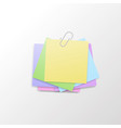 isolated sticky note vector image