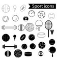 sport icons vector image