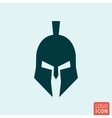 trojan helmet icon vector image vector image
