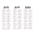 calendar template for 2019 vector image