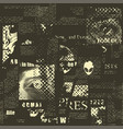 abstract seamless pattern on a newspaper theme vector image