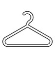 hanger clothes icon black color outline vector image