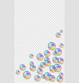 abstract foam soap water bubbles isolated vector image