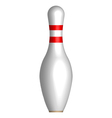 bowling pin vector image vector image