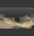 realistic cloud with dirt and soil particles vector image vector image
