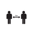 social distancing keep your distance vector image