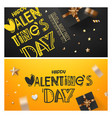 banners with different holiday accessories happy vector image