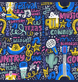 country music pattern vector image vector image