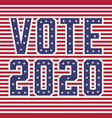 united states america usa elections vote 2020 vector image