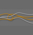 realistic 3d glossy beads vector image