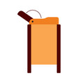baby swaddle table icon vector image