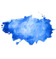 abstract blue watercolor stain texture background vector image