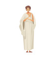 ancient rome woman composition vector image vector image