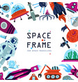flat space frame vector image
