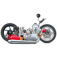 motorbike concept with spares vector image