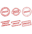 proof stamps vector image