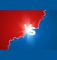 white text vs with lightning versus battle vector image vector image