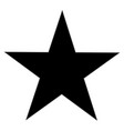 black simple classic star icon vector image vector image