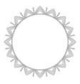 round decorative frame vector image