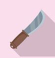 shoe repair knife icon flat style vector image vector image