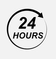 twenty four hour icon vector image vector image