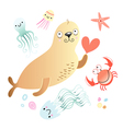 marine life vector image