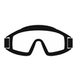 paintball goggles simple icon vector image