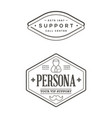 set support contact center service elements vector image