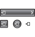 exit button set vector image