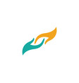 hand care logo template icon business vector image