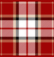 red and black tartan plaid seamless pattern vector image vector image