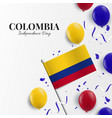 colombia independence day vector image vector image