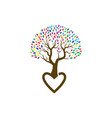 family tree logo vector image