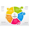 infographic schema template vector image vector image