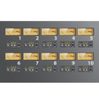 music control board prev vector image