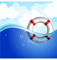 rescue buoy vector image vector image