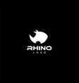 rhinoceros logo vector image vector image