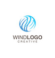 circle wind logo for business design stock vector image