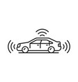driverless car icon self driving smart vehicle vector image