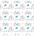 hipster retro vintage doodle seamless pattern vector image