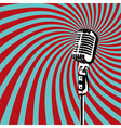 retro microphone vector image