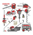 power tools electric construction equipment vector image vector image