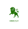 lion minimal and abstract logo in aggressive vector image vector image