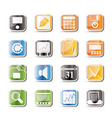 simple business and finance icons vector image