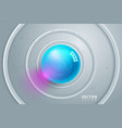 abstract background with dynamic 3d spheres vector image vector image