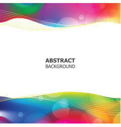 Abstract background colorful waves Royalty Free Vector Image