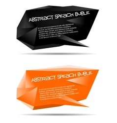 Abstract origami speech bubble background Vector Image