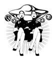 hand drawn sitting ladies vector image
