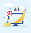 nice marketing card vector image