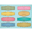 retro vintage frame set vector image vector image